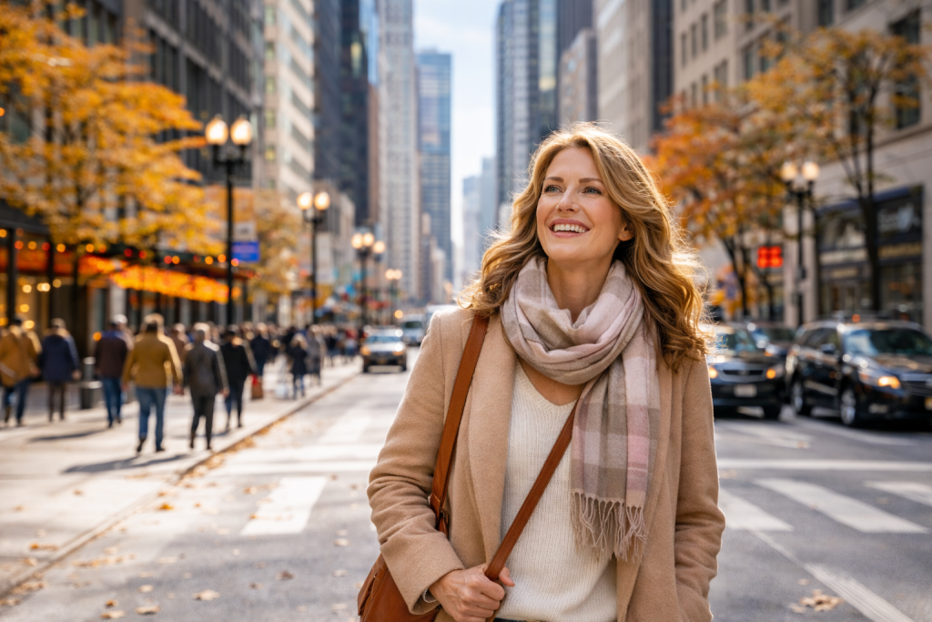 vacation exploring big city